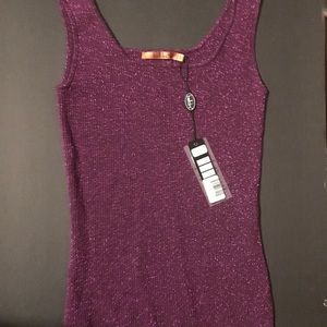 Small Bellini Burgandy glittered Tank